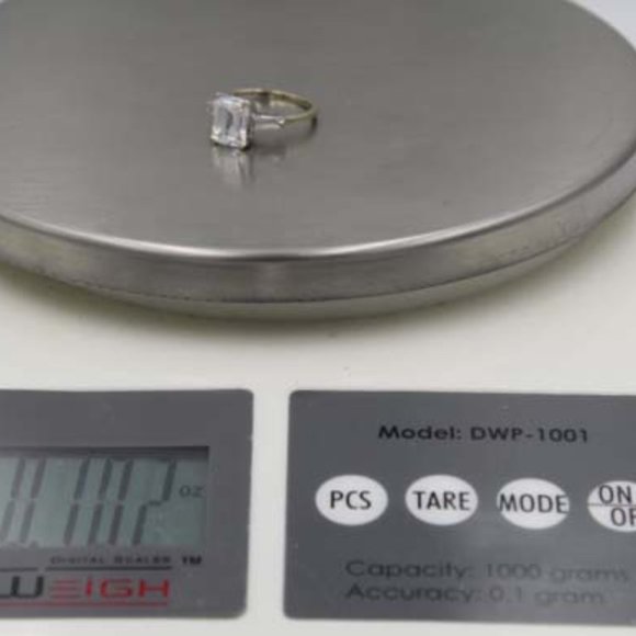 14K Cubic Zirconia CZ Ring 3.65 CTS- G/SI - Picture 10 of 10